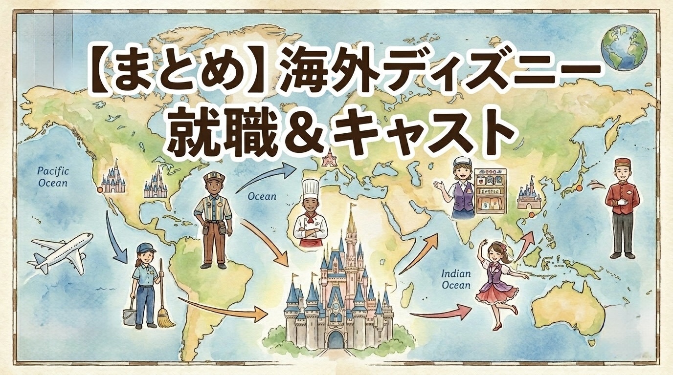 海外ディズニー就職＆キャスト完全ガイド！